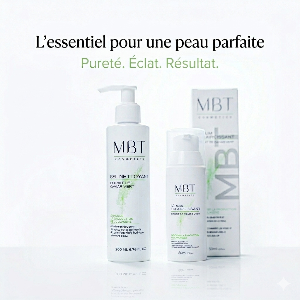 Soin visage anti imperfections, caviar vert, anti taches, anti age, anti rides, hydratation, production de collagène, acide niacinamide